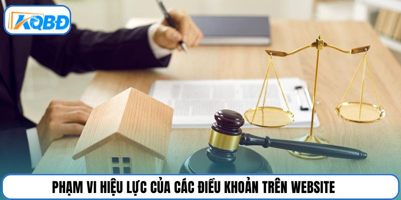 Phạm vi hiệu lực của các điều khoản trên website