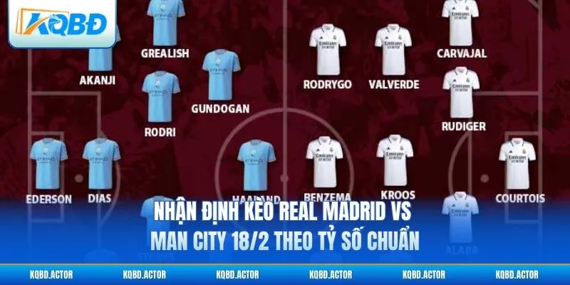 Nhận định kèo Real Madrid vs Man City 18/2 theo tỷ số chuẩn